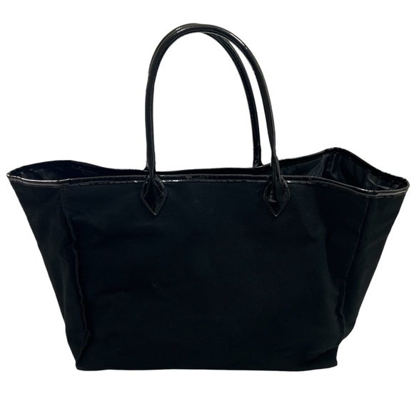 Victoria's Secret Black Fifth Avenue New York Tote Gold Chain Accents - Picture 3 of 16